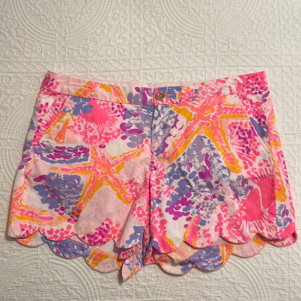Lilly Pulitzer Pink and Purple Starfish Shorts